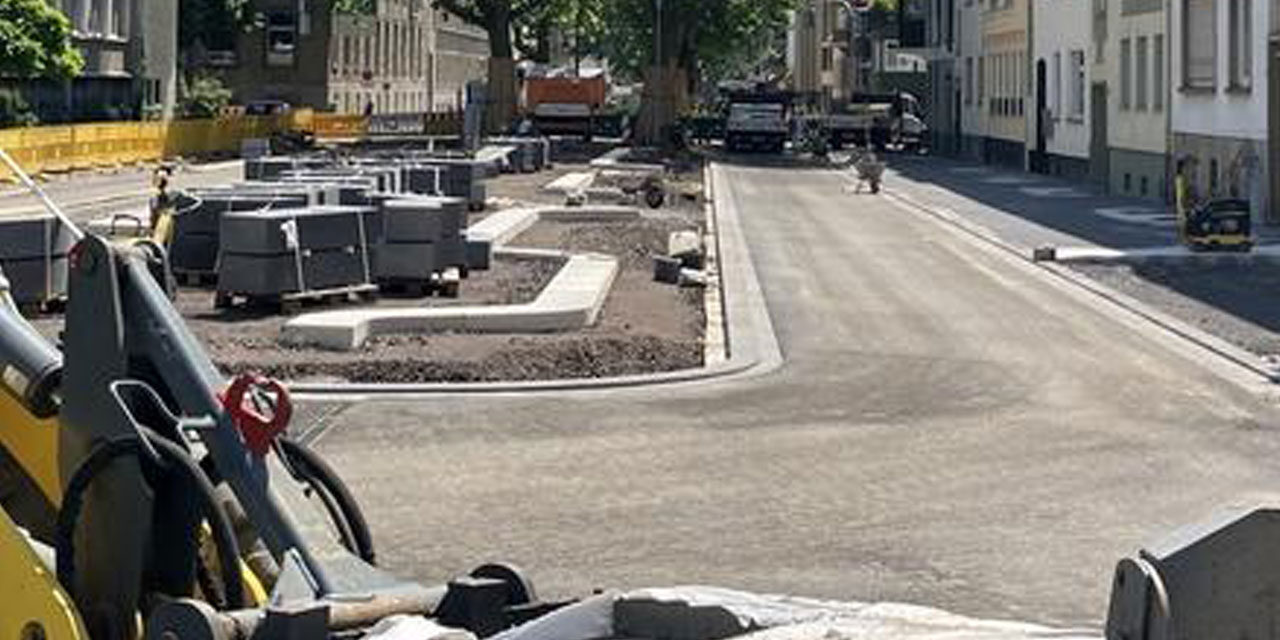 Südallee: Man kann erahnen, wie es wird