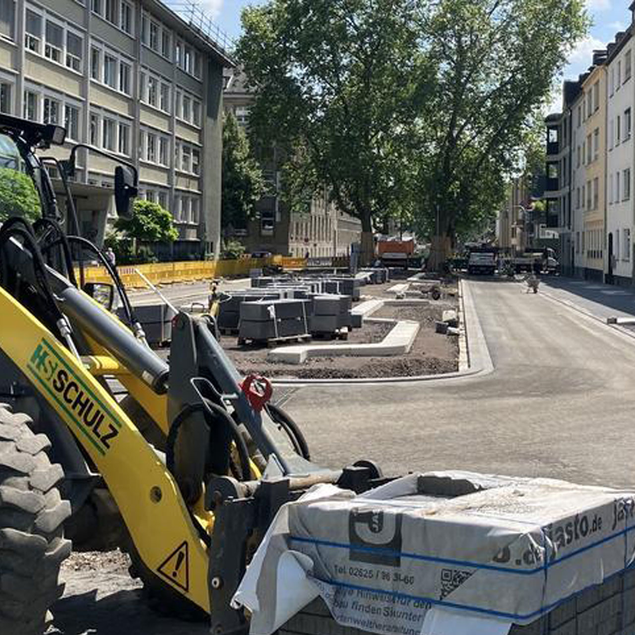 Südallee: Man kann erahnen, wie es wird